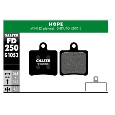 PASTILLA DE FRENO FD-250 GALFER 3 PASTILLA DE FRENO FD-250 GALFER