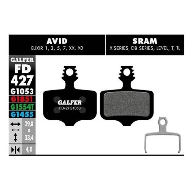 PASTILLA DE FRENO FD-427 GALFER 3 PASTILLA DE FRENO FD-427 GALFER