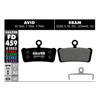 PASTILLA DE FRENO FD-459 GALFER 3 PASTILLA DE FRENO FD-459 GALFER