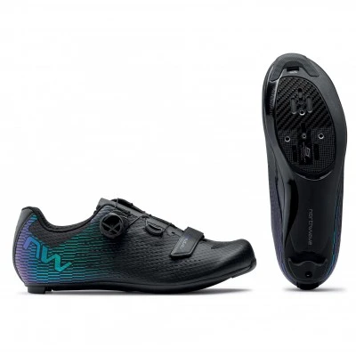 Northwave ZAPATOS CARRETERA NW STORM CARBON 2 BLK/IRI 3 Northwave ZAPATOS CARRETERA NW STORM CARBON 2 BLK/IRI
